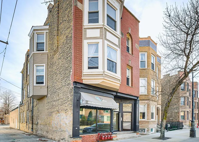 Walk To Blue Line: Sleek In Bucktown! * Чикаго